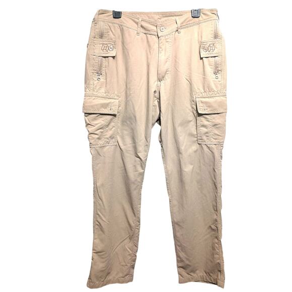 Clothing Arts pic pocket proof pants Travelercargo zip snap survival Mens 34x30 - Picture 1 of 11